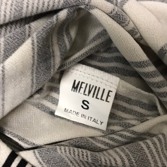 Brandy Melville Striped Black & White Halter Style Romper One Size - Picture 5 of 6